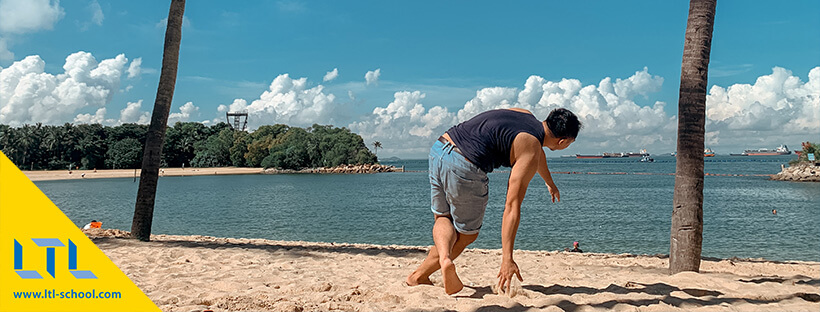 sentosa beach singapore