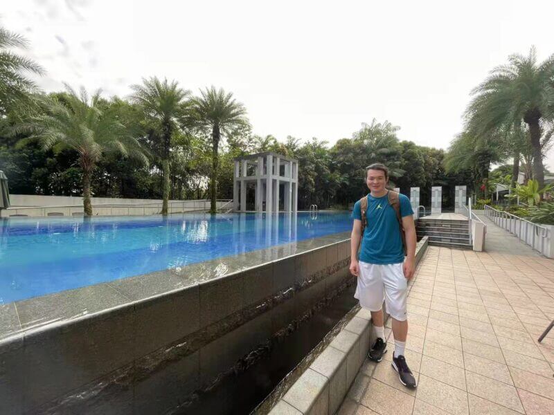 Michael exploring Singapore